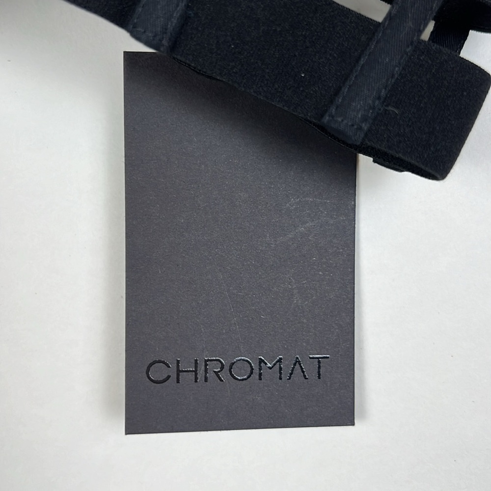 NWT CHROMAT Cage Bralette Black Mesh Bra Small - Picture 3 of 8